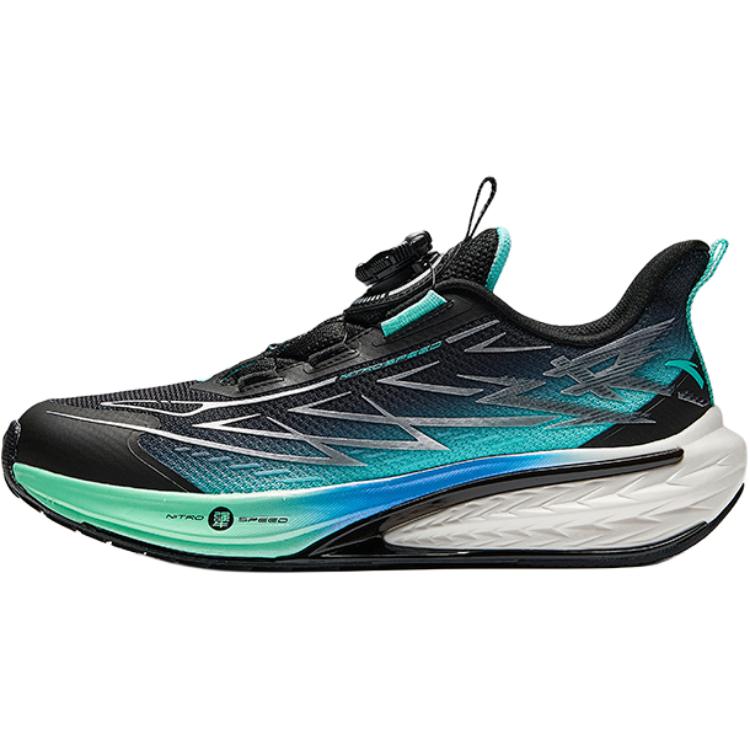 Anta Kids Hailang GS3 Fabric Resilient Technology No-Tie Rotating Buckle Rebound Lightweight Shock Absorption Low-Top Running Shoes 312445508-1