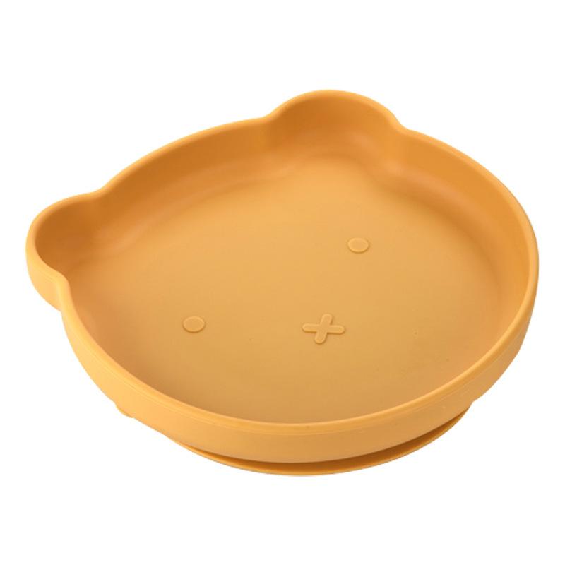 Silicone Bear Suction Bowl: Drop-proof Tableware for Infants