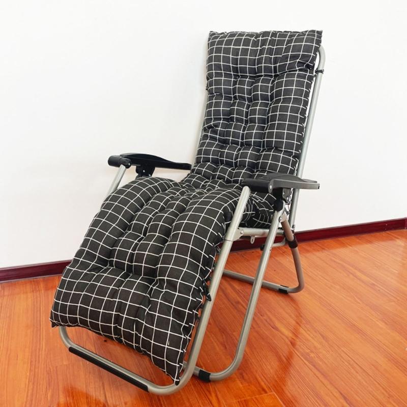 Thickened All Weather Lounges Chair Pad Waterproofs Cotton Polyester Blend Cushions For Chaise Lounges Indoor Outdoor Use