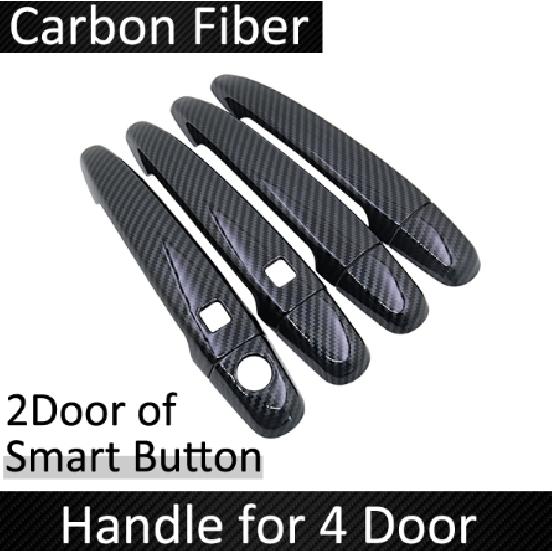 Black Carbon Fiber for Toyota Alphard Vellfire AH20 2008 2009 2010 2011 2012 2014 2015 Door Handle Cover Sticker Car