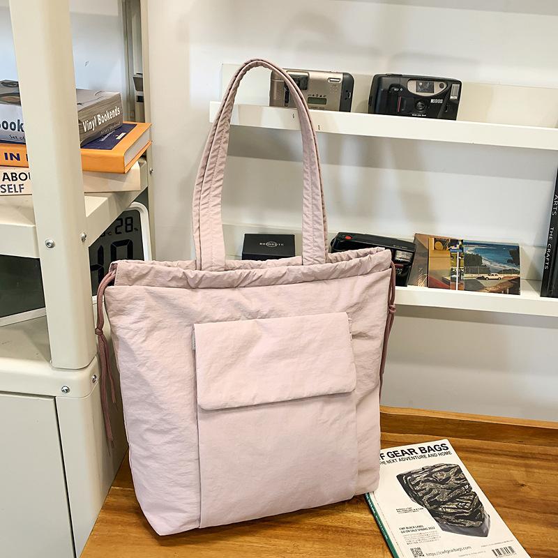 

Simple Drawstring Single-shoulder Bag Fashionable Sports and Fitness Bag Commuting and Outings Handbag розовый/фиолетовый