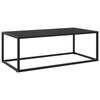 Day and Night - Day and Night Black Coffee Table with Black Glass 100x50x35 Cm