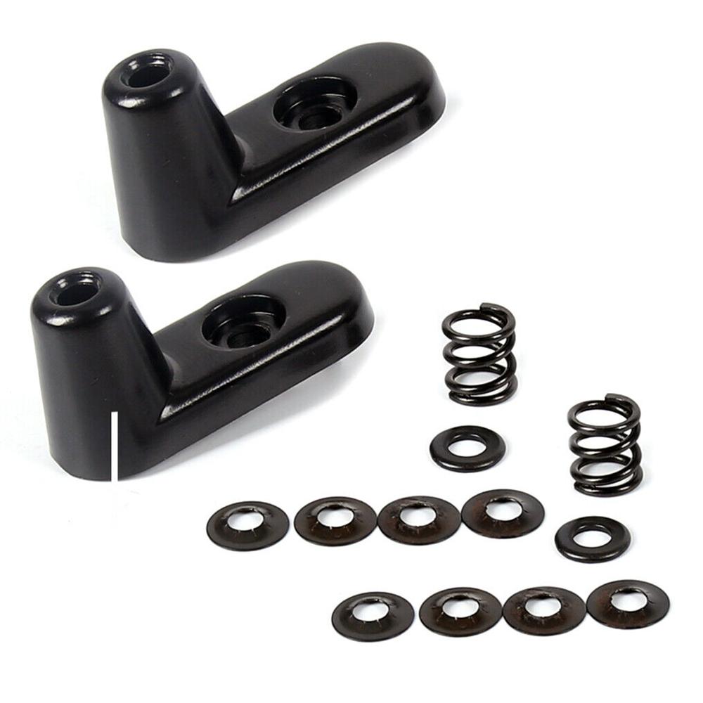 For 2003-2006 Jeep Wrangler Sun Visor Bracket Repair Kit 924-532 Black Aluminum
