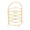 Yoder Korean Style Stainless Steel Multi-Layer Round Plate Storage Rack