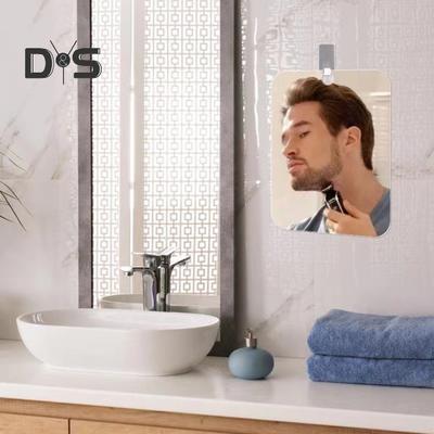 2 pezzi specchio da doccia in acrilico antiappannamento portatile da viaggio antiappannamento per uomo specchio da trucco da barba infrangibile senza cornice specchio da parete per il bagno