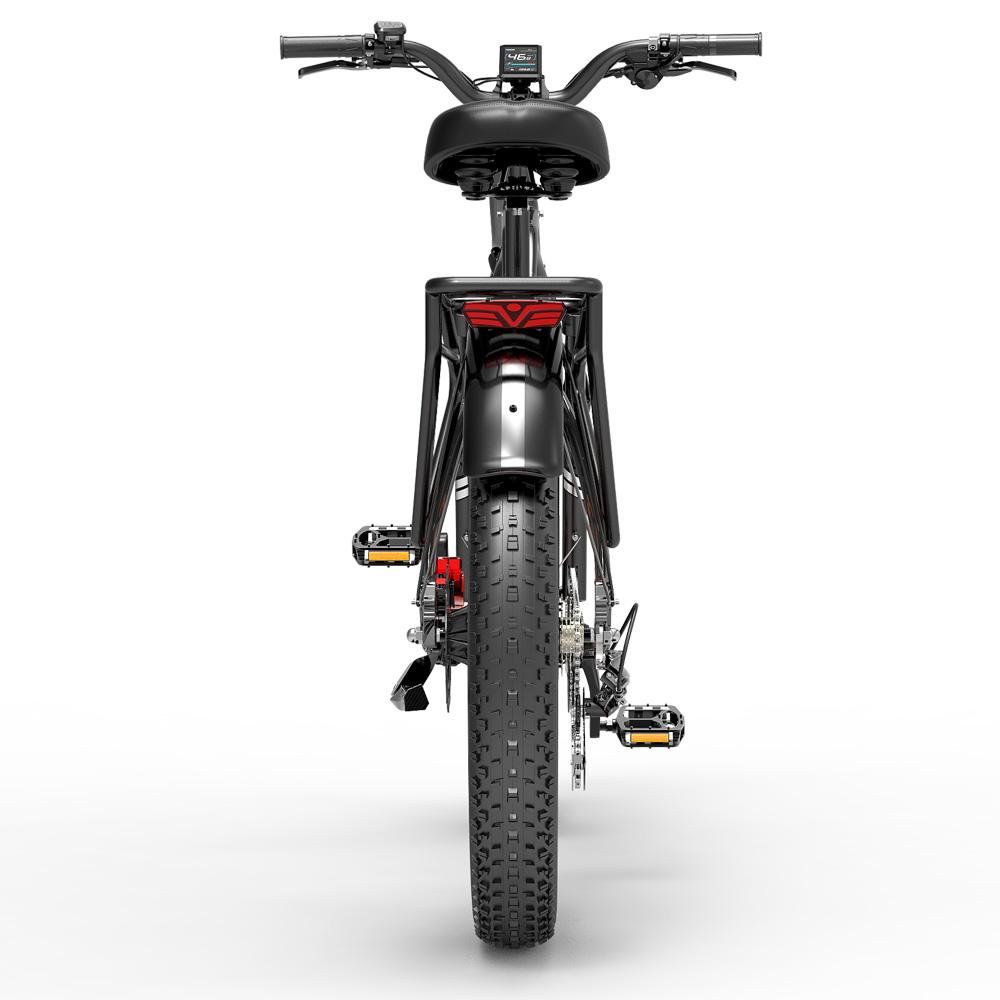 Elektrické kolo Terénní DuKawey DM530 26" Tlusté pneumatiky 1000W Elektrické kolo pro dospělé 52V 20AH Hydraulická brzda Max. zatížení 150 kg