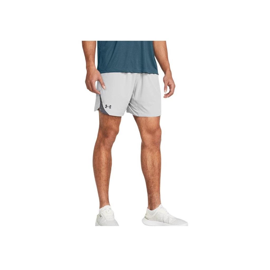 Under Armour Logo Color Block Comfortable Woven Casual Shorts Men Shorts Downpour-Gray 1362289-014