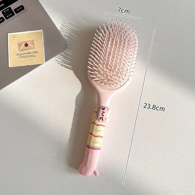 Cat-Shaped Air Cushion Hairbrush Set