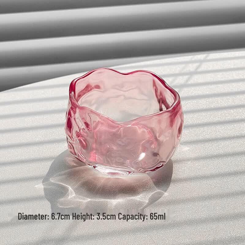 Nordic Irregular Glacier Glass Dessert Plate