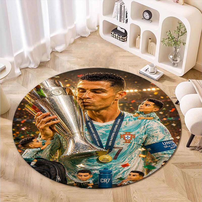 Cristiano Ronaldo Trophy Glory Carpet Doormat Home Decor Dormitory Decoration Office Chair Cushion Protective Pad