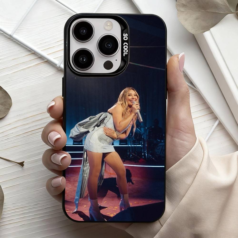 B-Breathe Out H-Hilary Ann D-Duff  Phone Case For iPhone17,16,15,14,13,12,11 Plus,Pro Max Black Candy silver phone case