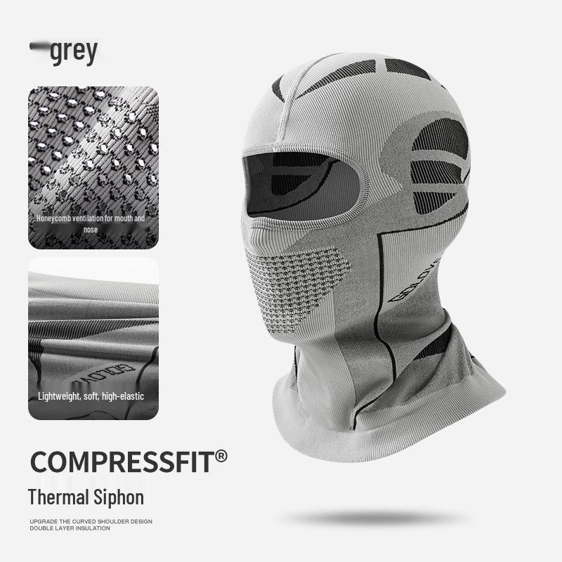 Leqi Men's Cycling Face Mask & Neck Gaiter: Breathable, Moisture-Wicking, Sweat-Absorbing Helmet Liner & Headscarf