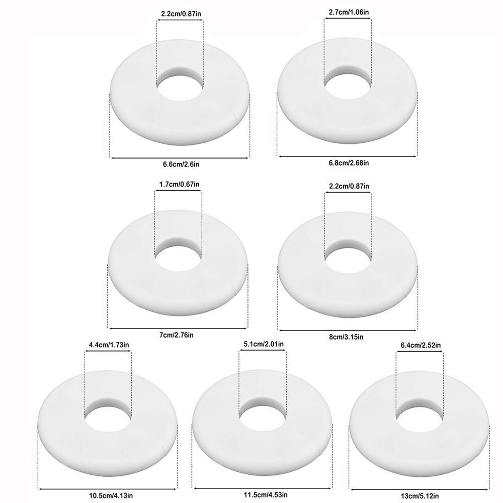 Self-adhesive Water Pipes Hole Cover White Wall Split Flange Faucet Kitchen Toilet Decorative