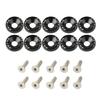 10Pcs M6 Car Modified Fasteners Fender Washer JDM Screw Gasket  Aluminum Mudguard Bumper Engine Concave Screws Car Accessories
