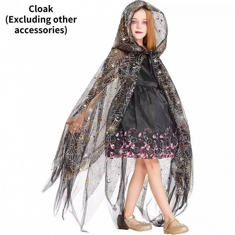 Cape Spider Halloween Pattern Role Play Get Together Children Party Gift Costume