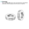 PATIKIL M6 Stainless Steel Spacers Set of 5 Metal Spacers Stainless Steel 6.2mm ID