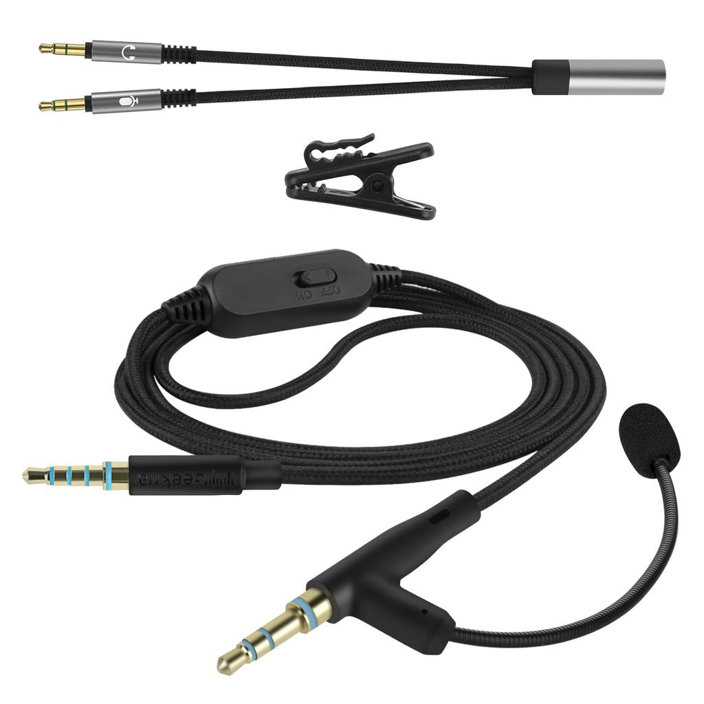 GEEKRIA Clip Microphone Condenser Microphone Pin Microphone Mini Microphone Clip-On Smartphone Microphone Headphone Cable 3.5mm Compatible with