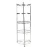 5 Tier Kitchen Pot Rack Stainless Steel Cookware Stand Storage Organizer Multi Layer Corner Shelf
