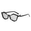 New Halloween Polygonal Glasses Women Y2K Punk Fashion Trend Street Pography Sunglasses Men in Black and White Color
