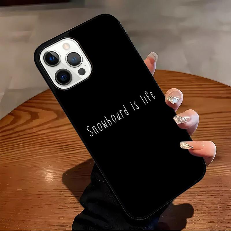 Skiing Snow Snowboard Ski Phone Case For iPhone 17 Air 16 15 14 13 12 11 Pro Max Max Plus Bumper Case Cover