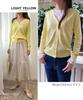 DONOBAN Washable Knit Cardigan for Long Short Available in M and L Spring Open UV Donovan Silk-Touch Women, Sleeve, V-Neck, Compact, Length, Sizes,