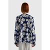 Benetton Flower Printed V Neck Blouse 3s 5ylbdq03g
