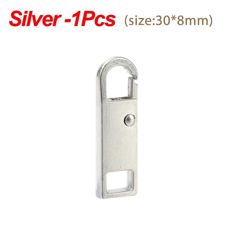 1/10pcs Durable Tool Free Zipper Repair Instant Replacement Metal Pull Slider Universal Detachable for Luggage Bags Clothing