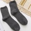 Cold Proof Men's Socks Women Anti Slip Warm Plush Middle Tube Socks Winter Cycling Mountain Climbing Thick Mid Length Hosiery