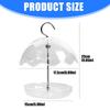 Bird Feeder with Metal Hanging Hook Waterproof Windproof Plastic Bird Waterer For Backyard Patios Balcony and Garden