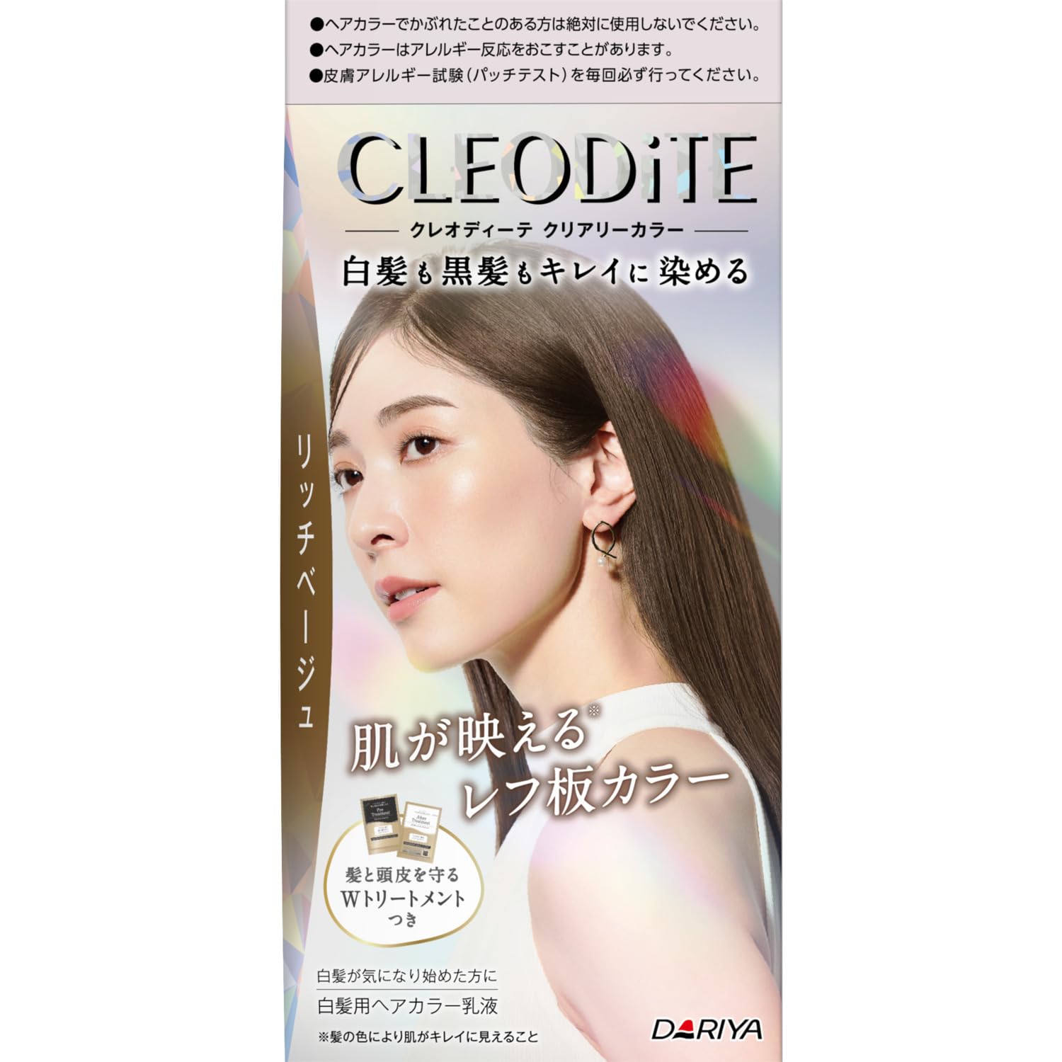 

Cleodite Clearly Color Rich Beige Hair Dye for Gray Hair [Quasi-drug]
