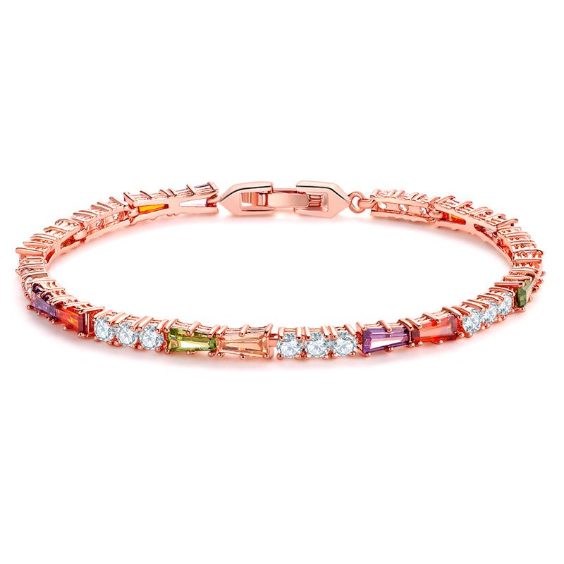 European and American Style Women's Zircon Bracelet Color Tide Decoration Creative Bracelet 2026