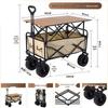 Portable Foldable Camping Trolley for Outdoor Picnics and Outings