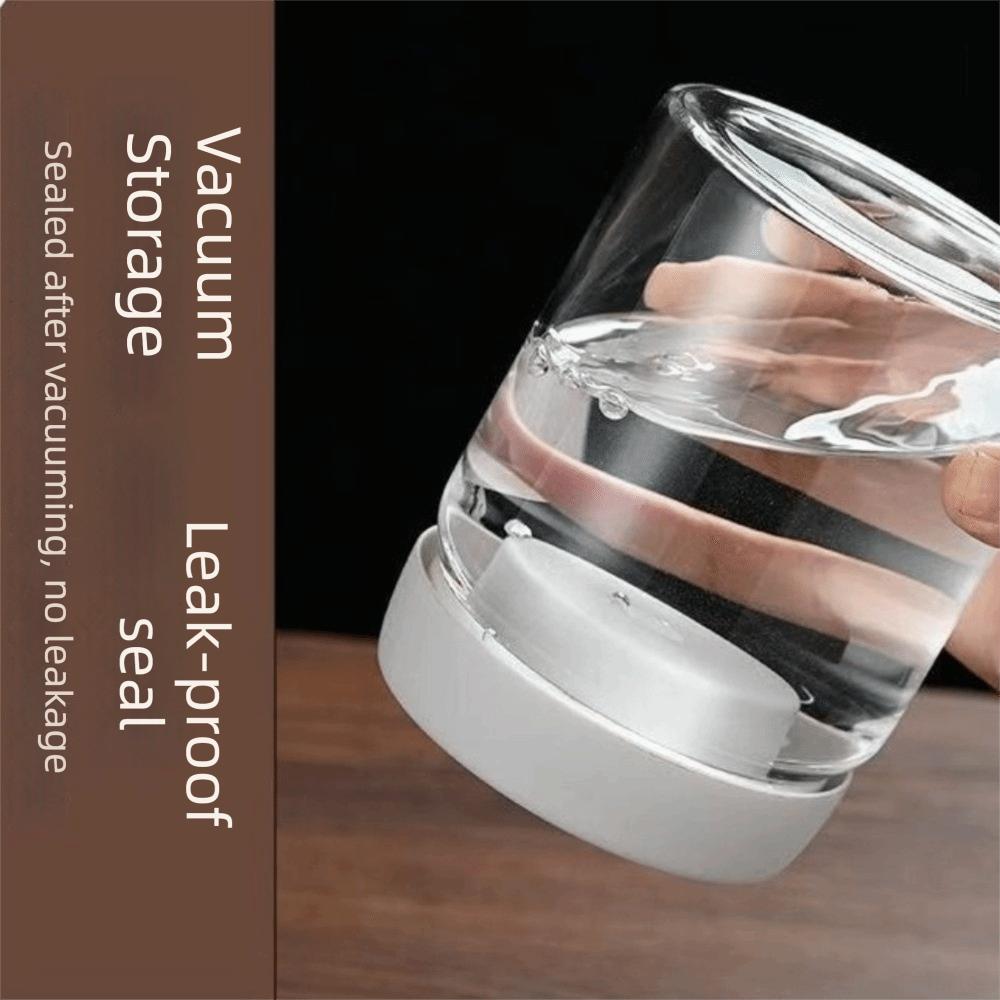 Press Type Coffee Bean Storage Jar Manual Tea Storage Container Whole Grains Storage