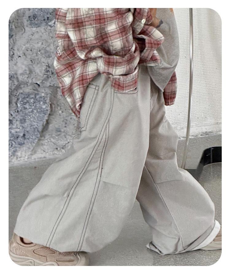 Children's Spring Loose Casual Solid Color Pants