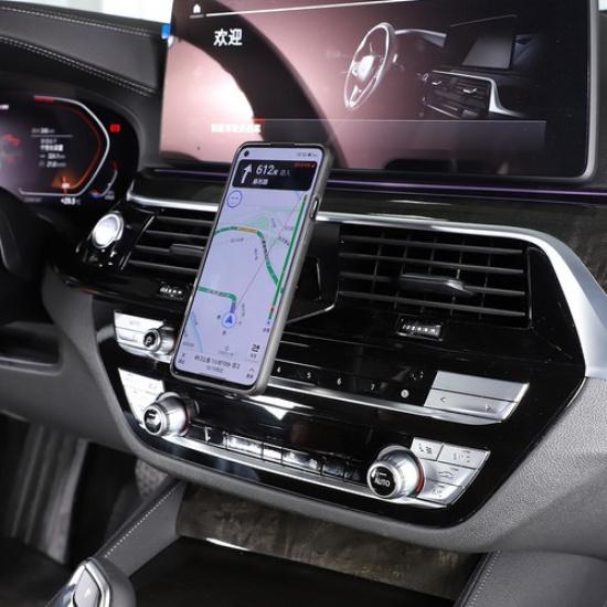 Alloy Dashboard Air Vent Mount Car Phone Holder Stand For BMW 5 Series G30 18-22
