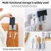 HdoorLink Wall Phone Holder Fixed Mounted Storage Bracket Box Multifunction Remote Control Mobile Phone 3M Paste Socket Hook Hanger
