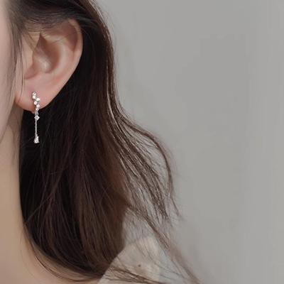 Women's Exquisite 2023 Diamond Tassel Earrings - Niche Design Small Earrings