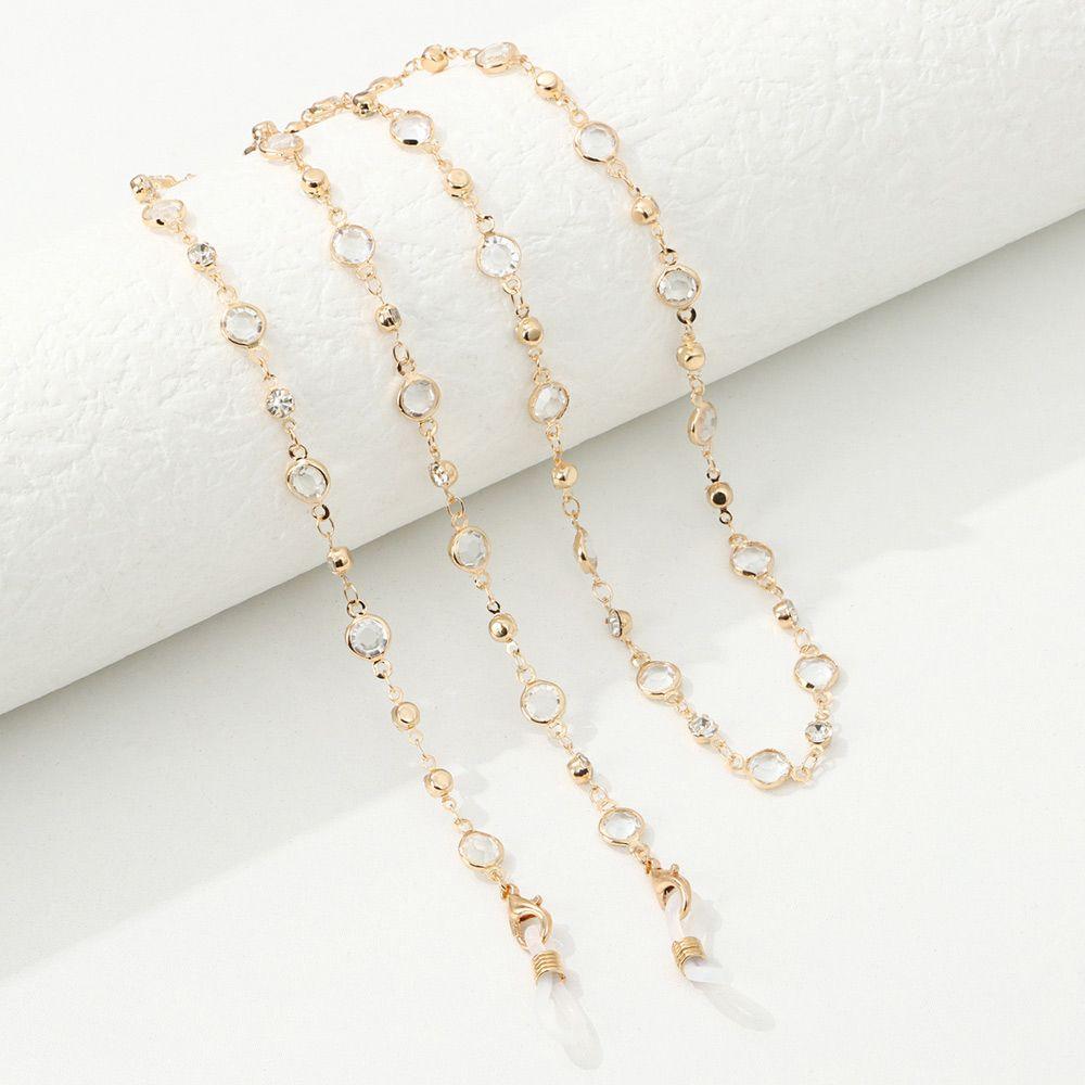 Fashion Long Crystal Eyeglass Lanyard Eye Wear Accessories Glasses Chain Glasses Necklace