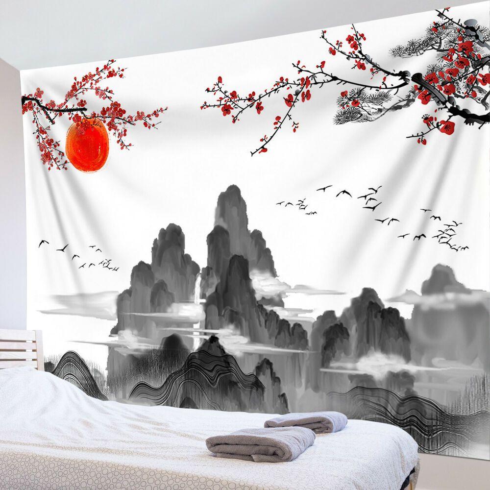 Japanese Style Cherry Blossom Tapestry 75x100