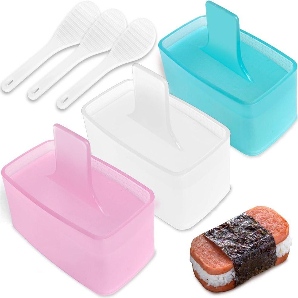 3Pcs Colorful Japanese Cuisine Onigiri Mold DIY Mini Sushi Maker Kit  Kitchen Utensil