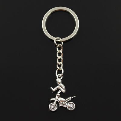 Nová módní klíčenka 29 x 23 mm Motocykl Motokros Přívěsky DIY Muži Šperky Přívěšek na klíče do auta Držák na klíče Suvenýr na dárek
