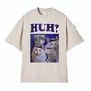 Funny Huh Meme Cat Humor T Shirt Trending Unisex Fashion Vintage Tee Shirt Summer Casual Cotton Short Sleeve T-shirt Tops