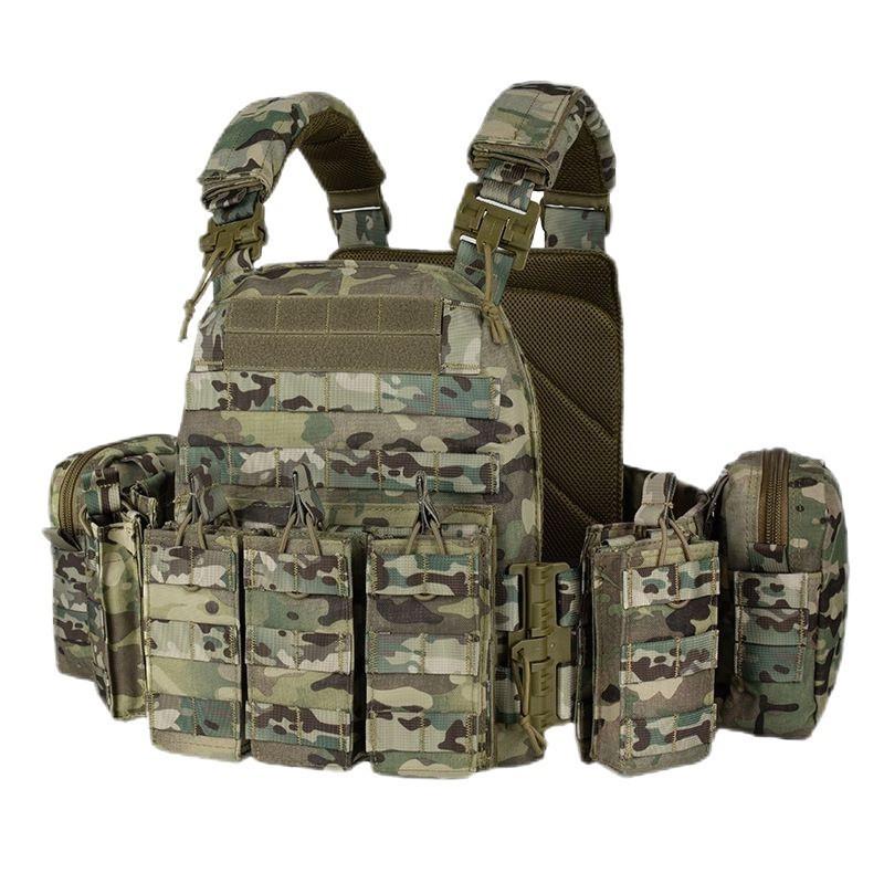 ZTZ Multifunktionale Schnellabwurf-Weste Militärfans Training Outdoor Schutz Wasserdicht Verschleißfest Camouflage Uniform