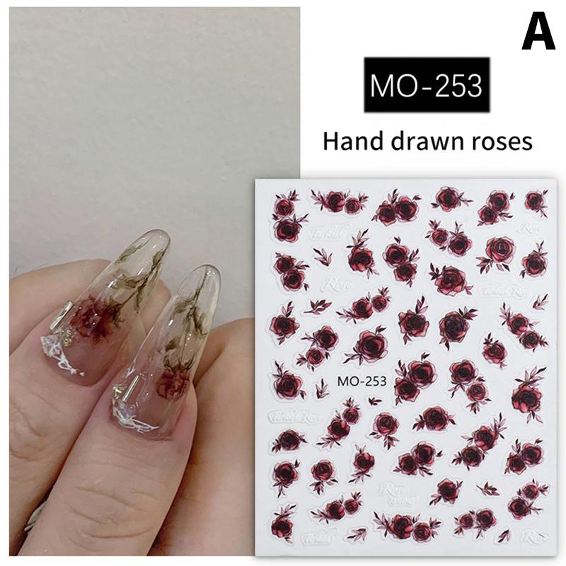 

Роза Наклейки для Ногтей Украшение Стереоскопические Самоклеящиеся Аксессуары для Ногтей Роспись Ногтей Ногтевой Салон Мастера Ногтевого Сервиса as the picture