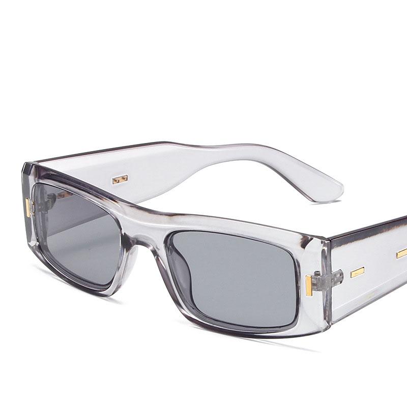 Vintage malé čtvercové sluneční brýle pro ženy Muži Módní Punk Široké nohy Retro rám s tlustým okrajem Luxusní mužské sluneční brýle Stínidla UV400 Brýle