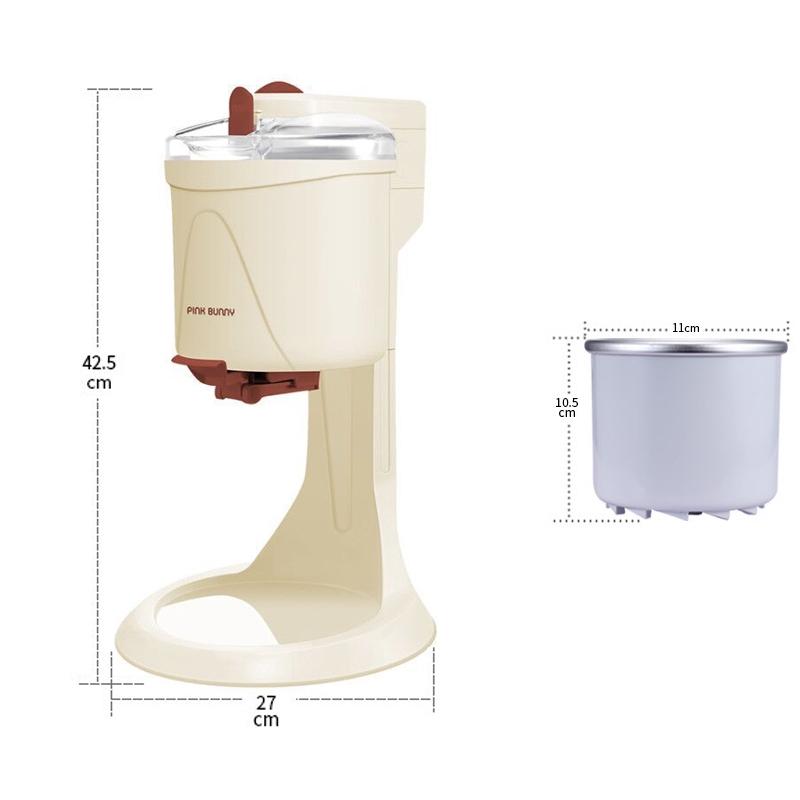 220V 1L Fully Automatic Mini Fruit Ice Cream Maker for Home Electric DIY Kitchen Household Use Fruit Dessert Ice cream Machine