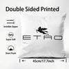 EETRO Logo Cushion Cover Plush Fabric Soft DoubleSided Printed Sofa Warm Winter Home Child Gift Pillow Case