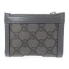 Gucci 760238 Bifold Wallet Gray GG Supreme Canvas/leather Mens