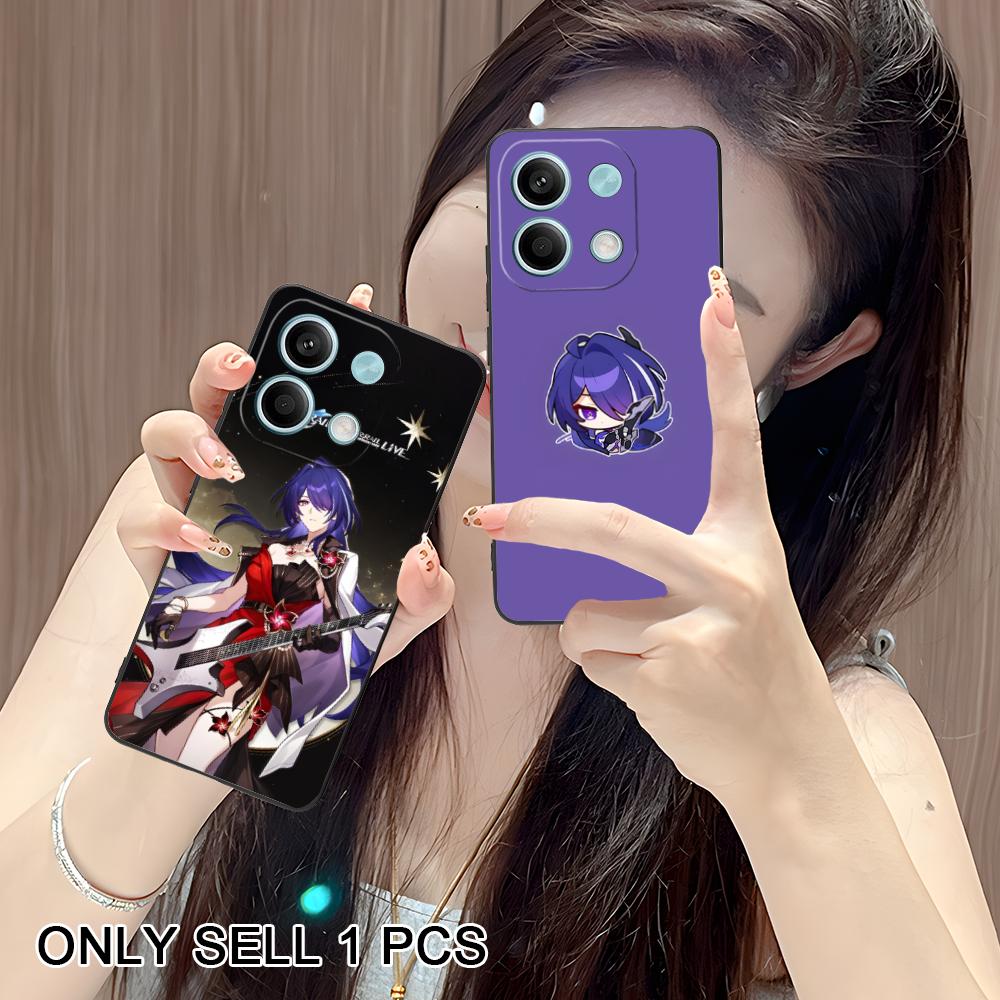 HSR Acheron Matte TPU Mobile Phone Case for POCO M7 M6 M5 M4 M3 X7 X6 X5 X4 X3 Pro GT 5G Colorful Printing Cover