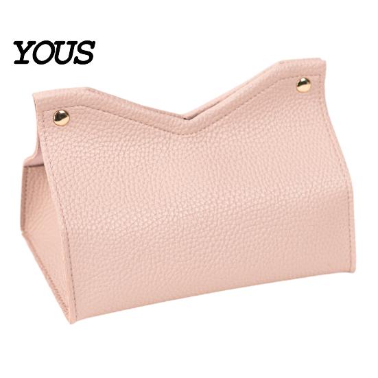 Stylish Leather Tissue Box Box, Easy Open Waterproof PVC Design, Simple Long-lasting Container Style Durable Anti-Crack Dispenser for Home